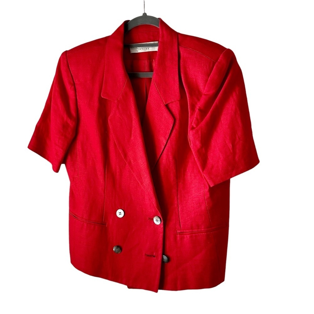 Vintage Valerie Stevens Women’s Jacket Red Size 2 (Petites)